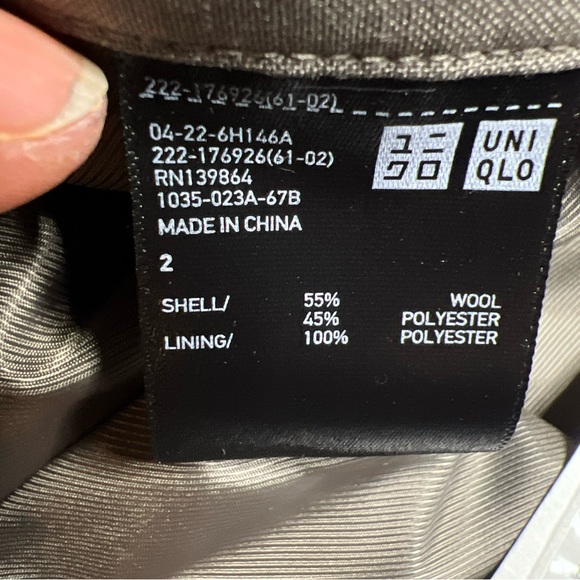 Uniqlo x Carine Roitfeld Tight Fit Pencil Skirt Womens 2 Wool Knee Length - Picture 15 of 16